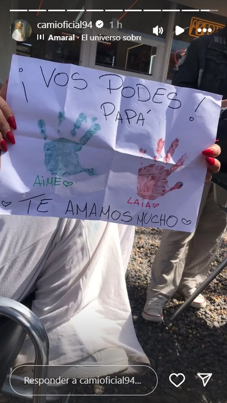 The emotional message of the daughters of Thiago Medina. The emotional message of the daughters of Thiago Medina.