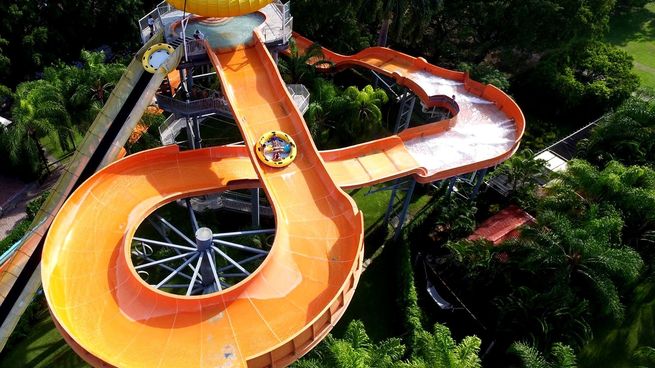 El Rollo, el parque acuático más grande de la región.