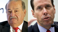 Randall Stephenson y Carlos Slim