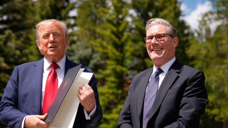 Starmer and Trump will seek to close pending tariffs on steel and aluminum.