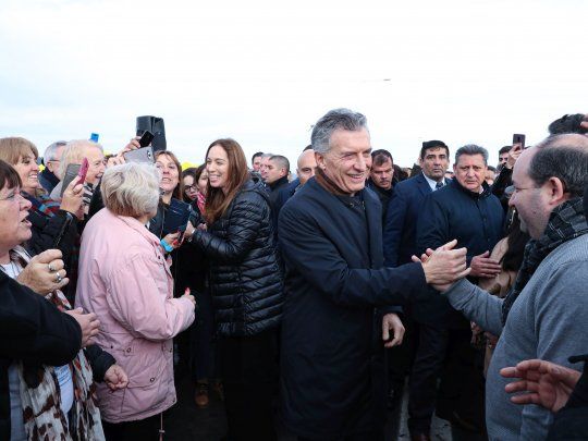 Mauricio Macri junto a María Eugenia Vidal.