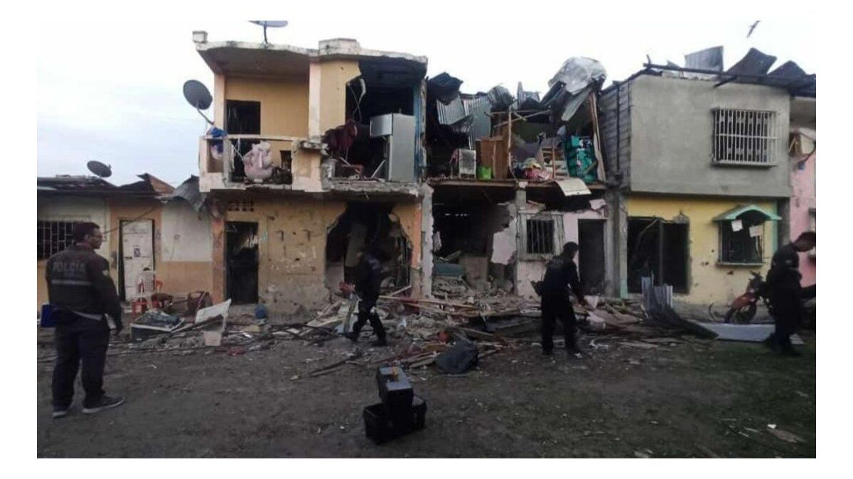 commotion after an explosion that left 5 dead and 26 injured