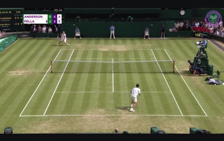 Pella se lució en Wimbledon: eliminó en tres sets a finalista del año pasado