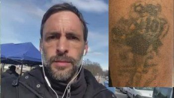 el periodista que fue detenido en ucrania y lo liberaron por un tatuaje de maradona