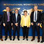 Luis Caputo y Kristalina Georgieva se reunieron en Washington tras la revisión del programa con el FMI. Luis Caputo y Kristalina Georgieva se reunieron en Washington tras la revisión del programa con el FMI.