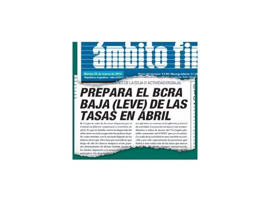 Confirmado: el Central baja tasas (sólo un punto)