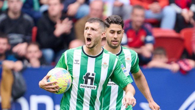 Golazo. Guido Rodríguez marcó el empate para Betis con una gran pirueta.&nbsp;