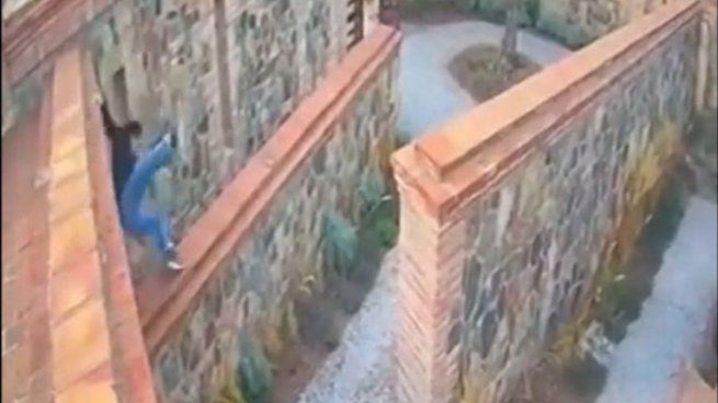 Se conoció el video del momento de la caída del turista brasileño en Mendoza.