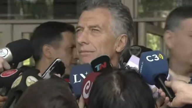 Mauricio Macri habló en la salida de su votación.&nbsp;
