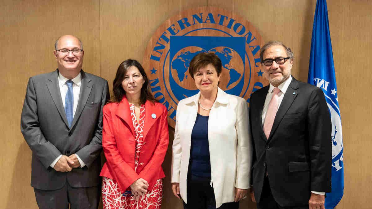 Silvina Batakis se reunió por primera vez con la titular del FMI, Kristalina Georgieva