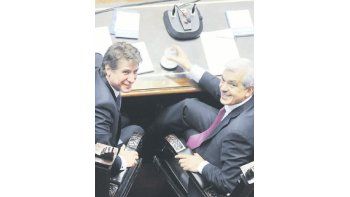 La Asamblea Legislativa estuvo a cargo de Julián Domínguez y Amado Boudou, los presidentes de las Cámaras en el Congreso de la Nación.