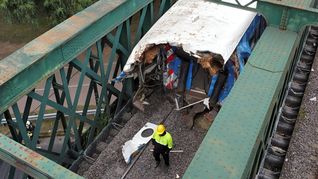 Accidente de trenes en Palermo.&nbsp;