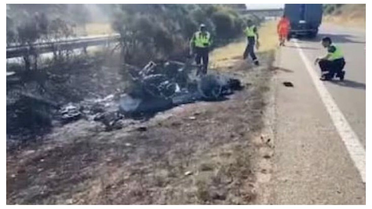 This was the Diogo Jota car after the accident that caused death