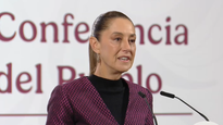 Claudia Sheinbaum en la Mañanera del Pueblo de este viernes.