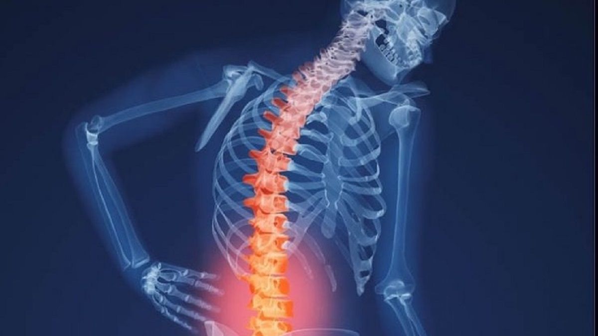 What can cause osteoporosis in the spine?