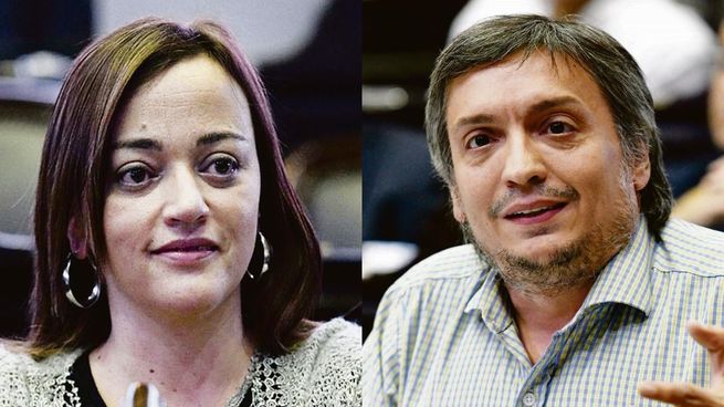Cecilia Moreau y Máximo Kirchner.