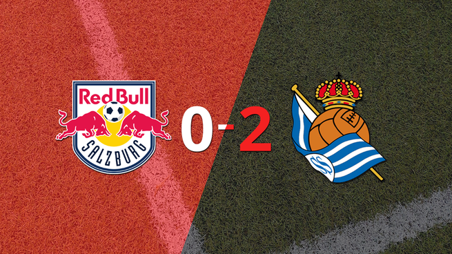 Red Bull Salzburgo no pudo en casa con Real Sociedad y cayó 2-0
