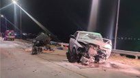 Así quedaron los vehículos tras el fuerte impacto&nbsp;