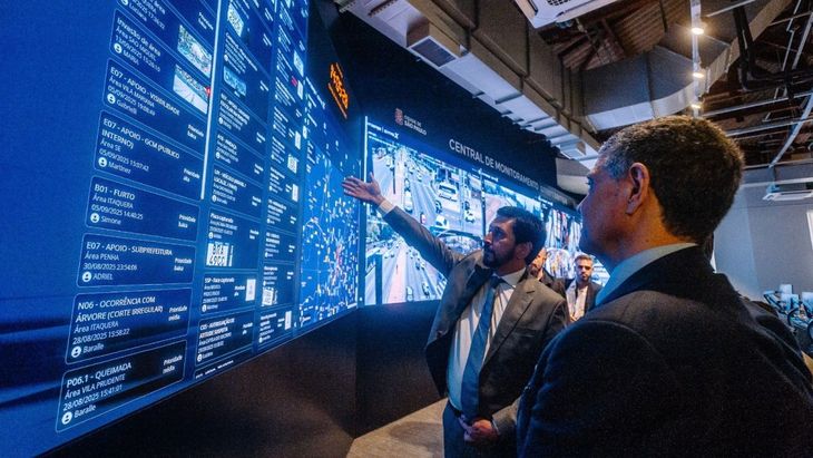 Jorge Macri recorrió las instalaciones de Smart Sampa. Jorge Macri recorrió las instalaciones de Smart Sampa.