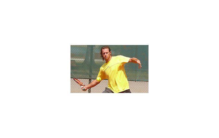 Nalbandian se entrenó a la par de sus compañeros.