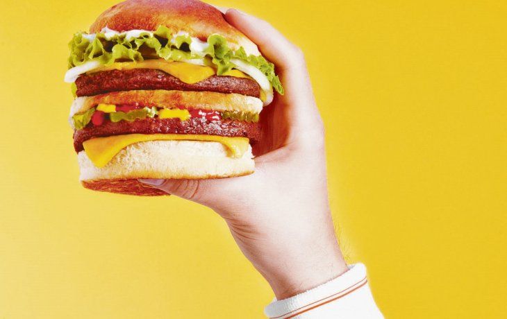 notburguer. La nueva variedad está hecha con arvejas, chía y arroz.