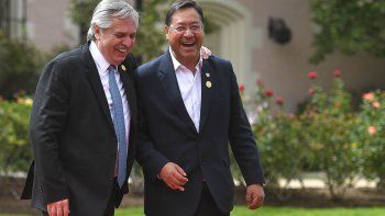 Alberto Fernández junto al boliviano Luis Arce&nbsp;