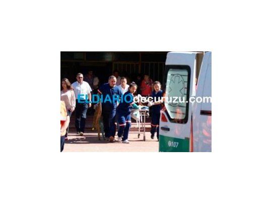 La señora es traslada al hospital de Curuzú Cuatiá.