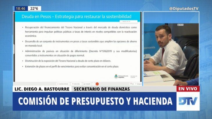El secretario de Finanzas,&nbsp;Diego Bastourre.