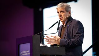 Luis Caputo habla en el Latam Economic Forum. Luis Caputo habla en el Latam Economic Forum.