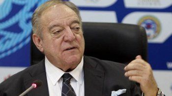 El húngaro Tamas Ajan, de 80 años, presidente de la Federación Internacional de Halterofilia.