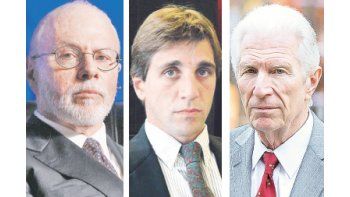 Paul Singer, Luis Caputo y Daniel Pollack