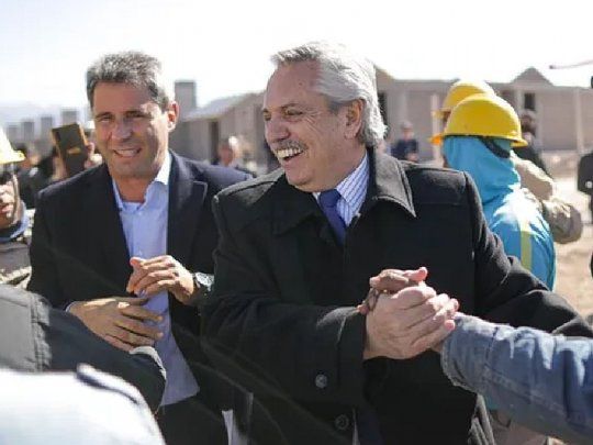 Alberto Fernández junto a Sergio Uñac, gobernador de San Juan.