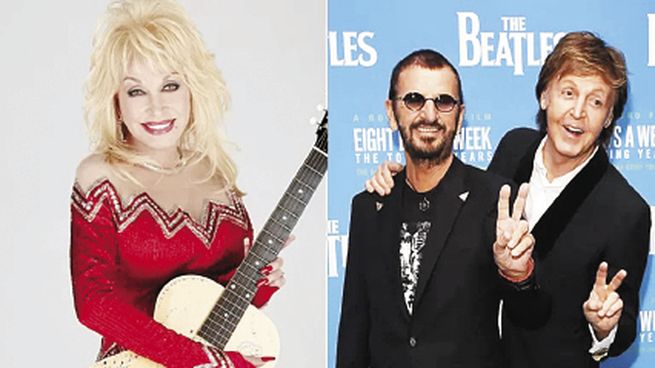 reunión. Dolly Parton, Ringo Starr y Paul McCartney: “Déjalo ser”.