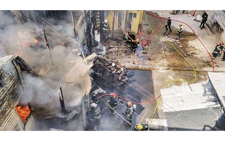 Incendio en conventillo