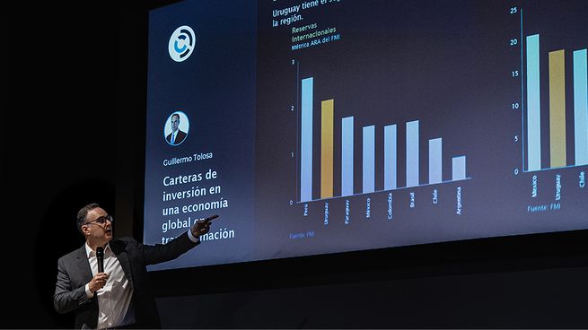 Guillermo Tolosa explicó los riesgos de medir las inversiones en dólares.&nbsp;