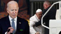 Joe Biden y el Papa Francisco.&nbsp;