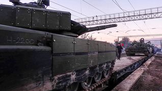 Imágenes proporcionadas por el Ministerio de Defensa de Rusia sobre la retirada de tropas en la frontera con Ucrania.