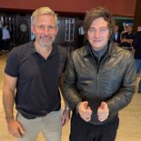 Aliados: Rogelio Frigerio, gobernador de Entre Ríos, y Javier Milei. Aliados: Rogelio Frigerio, gobernador de Entre Ríos, y Javier Milei.