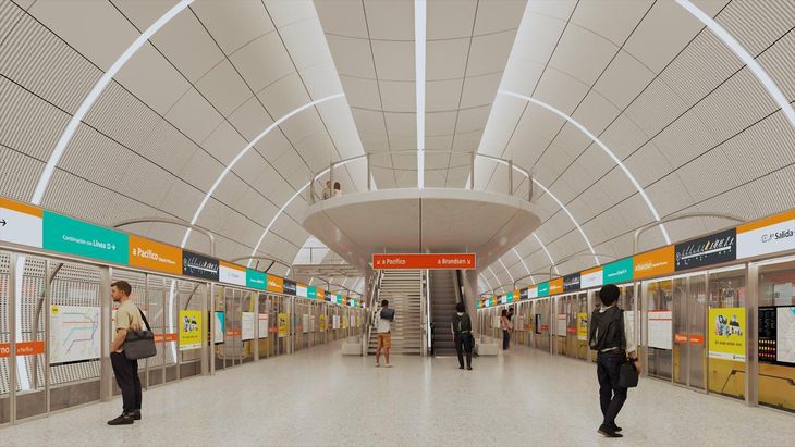 El subte F conectará Barracas con Palermo y será la séptima línea de la Ciudad de Buenos Aires.
