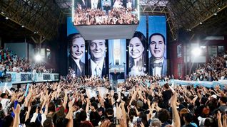 Máximo Kirchner encabezó un acto por el aniversario de la muerte de Néstor Kirchner.&nbsp;