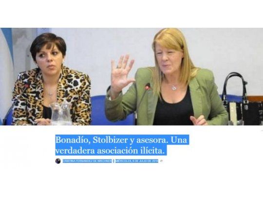 Captura de la pantalla de Facebook de Cristina.