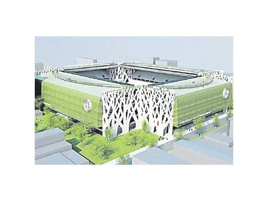 Este es el proyecto de estadio que diagramó el club San Lorenzo de Almagro. Estará ubicado en avenida la Plata y Las Casas.