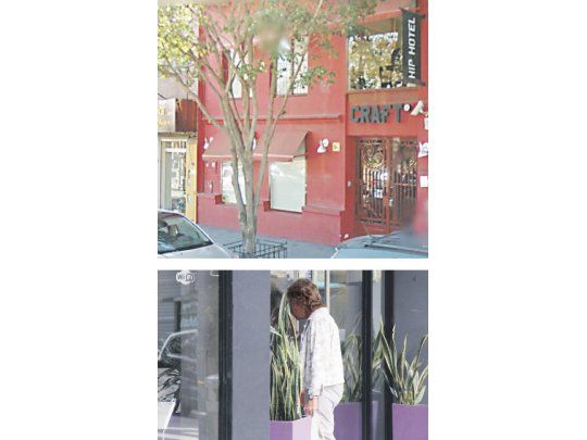 El primero es en el barrio de Palermo, donde sólo se mantiene la fachada. Abajo, en Recoleta, el hotel tiene cerradas sus puertas, lo que sorprendió a los vecinos curiosos.