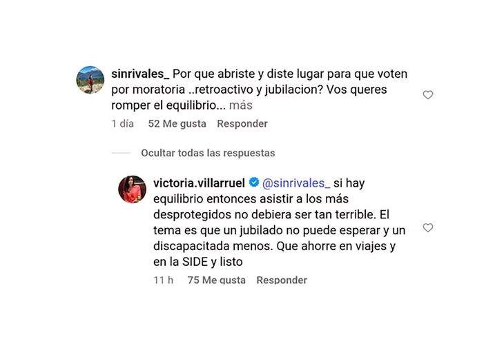 La dura respuesta de Victoria Villarruel contra Javier Milei. 