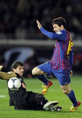 El broche de oro, otro golazo de Messi