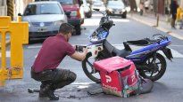 La moto que protagonizó el accidente fue peritada por la fuerza