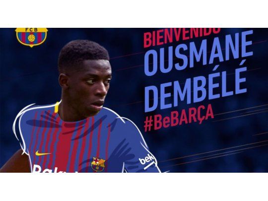 Dembélé llegó al Barcelona.
