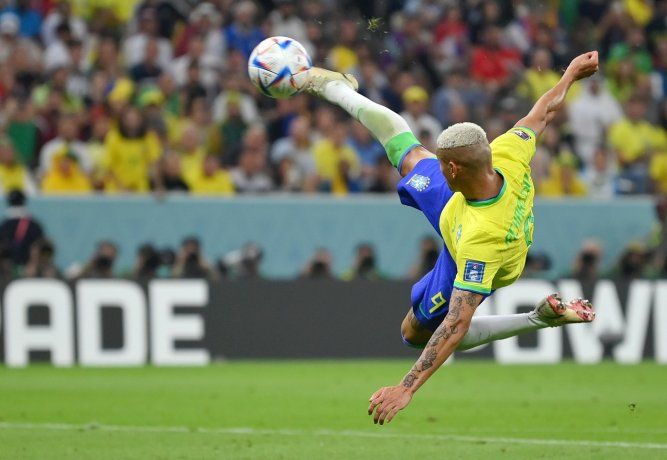 Brazil against Serbia.