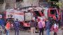 Así quedó el camión de bomberos tras el impacto