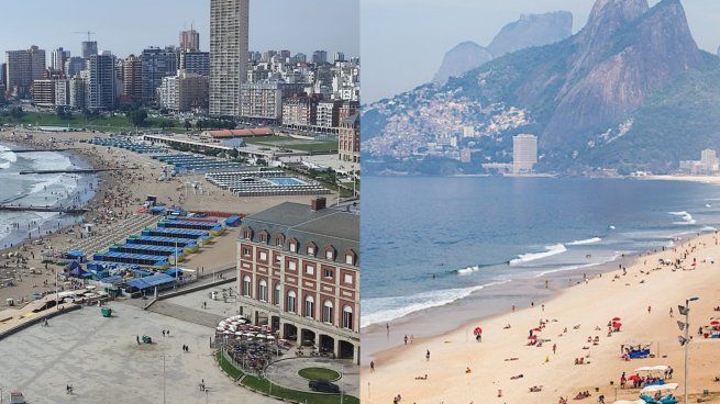 Mar del Plata y Río de Janeiro, destinos de excelencia entre los turistas argentinos.